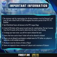 Important information about the Free Fire Pro League 2021 Winter (Image via Garena)